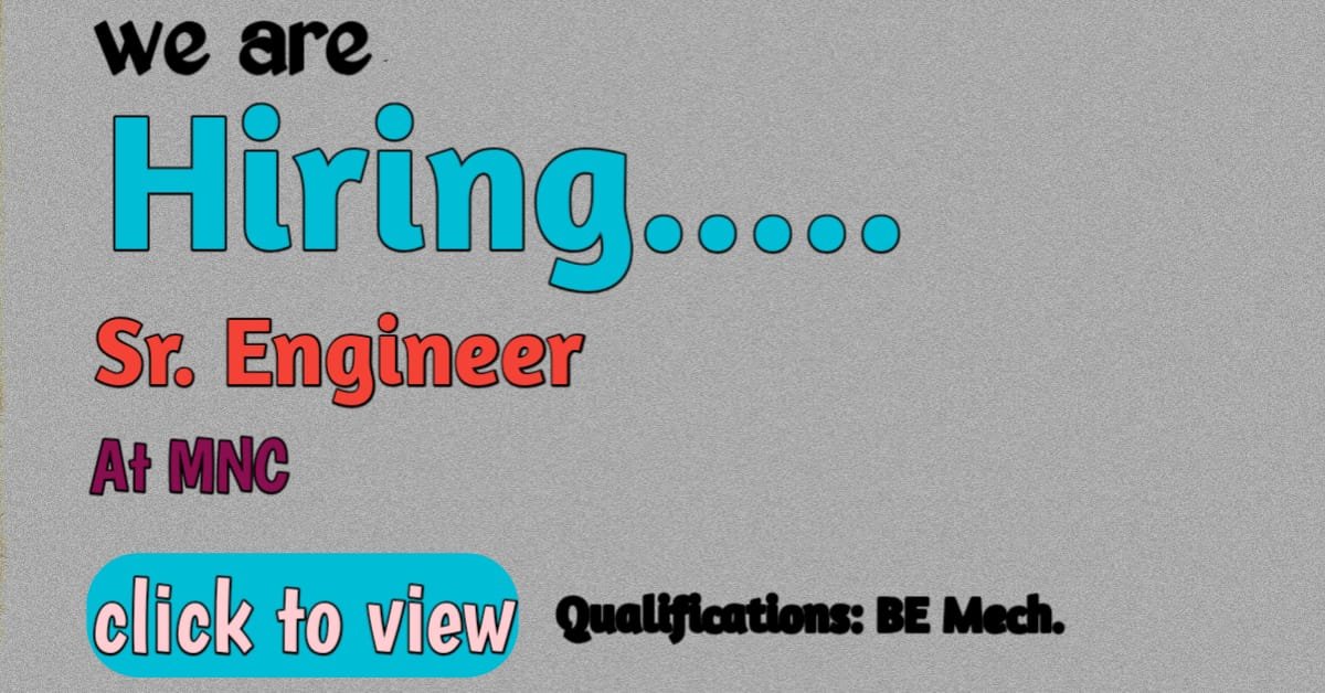 Be Mechanical Engineering jobs